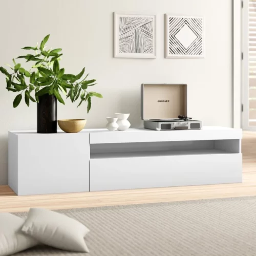 AGORA – Extensive Cabinet White TV Console